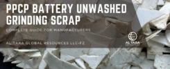 PPCP Battery Unwashed Grinding Scrap