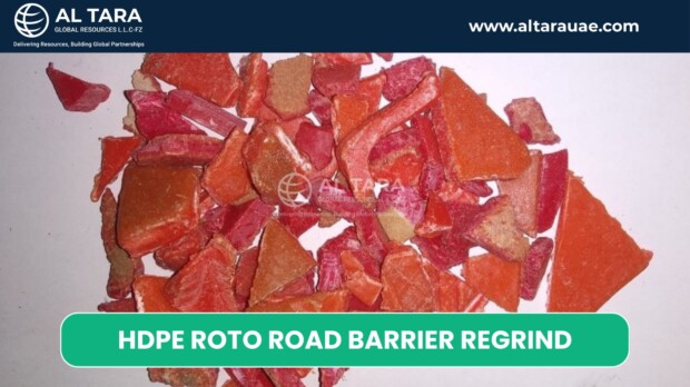 HDPE road barrier regrind