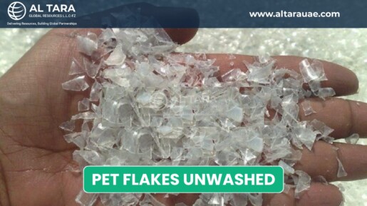 Unwashed PET bottle flakes scrap